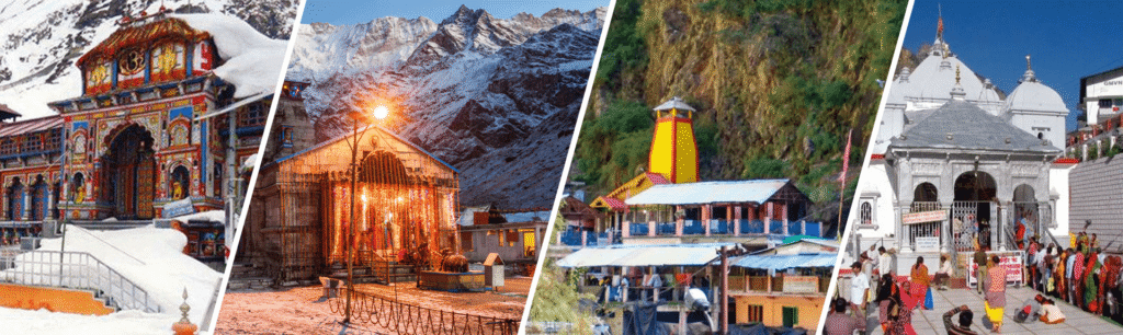 Yamunotri, Gangotri, Kedarnath and Badrinath on the Char Dham Yatra